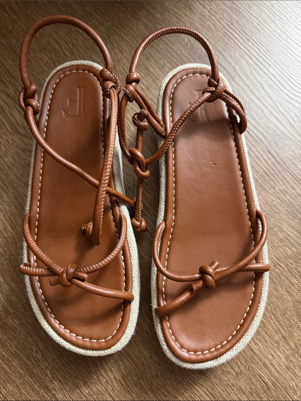 Flattered Brown Thick Slides - EU Size 39Women’s Brown Strappy Knot Sandals